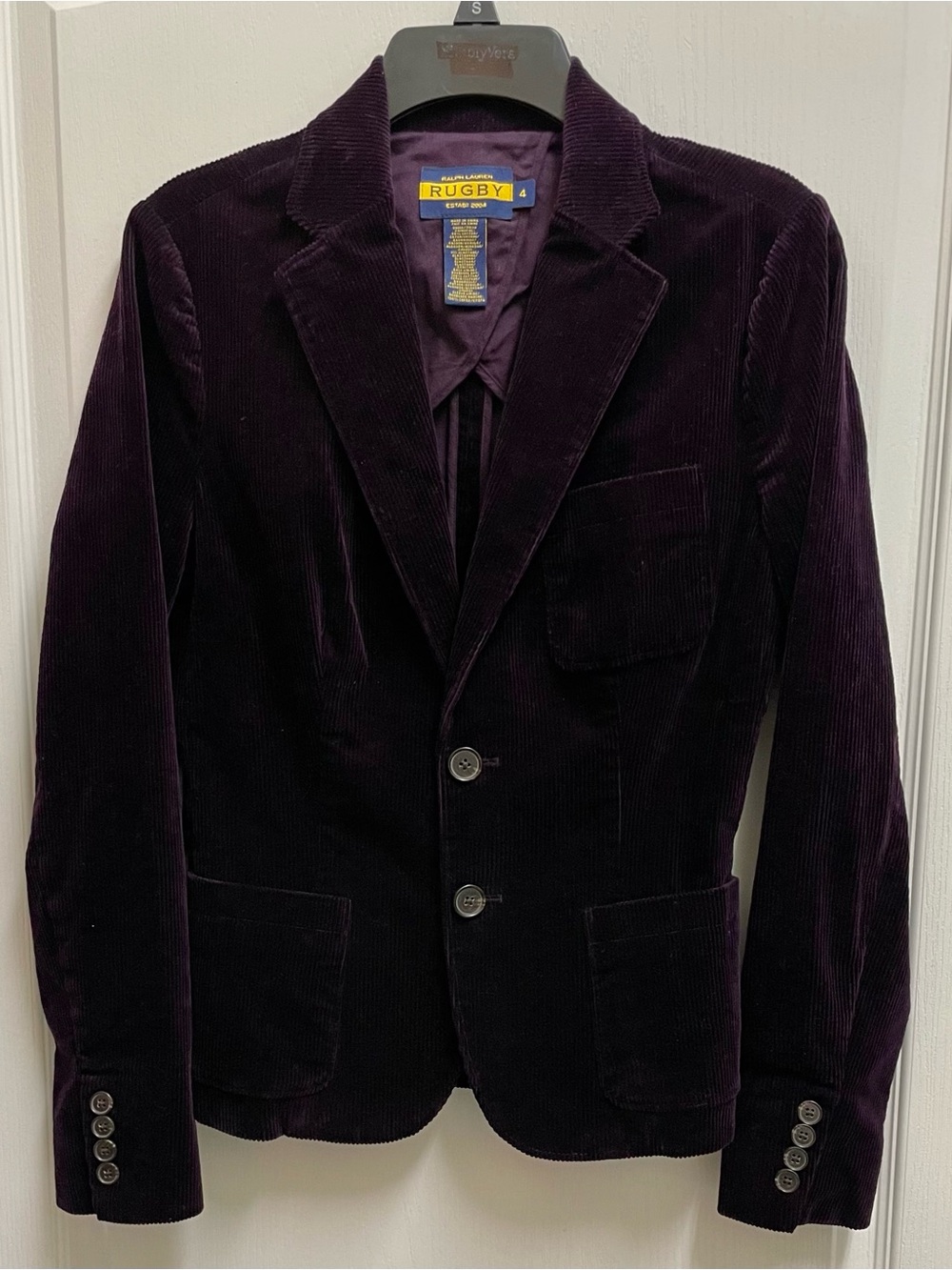 Ralph Lauren Rugby women’s Dark Purple Corduroy Blazer